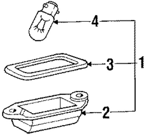License Lamps for 1990 Dodge Colt #0
