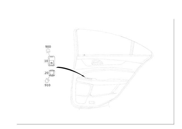 2049057601 - Electrical System: Button Switch for Mercedes-Benz: C250, C350, C63 AMG, CLS550, CLS63 AMG, E350, E400, E550, E63 AMG, GLE300d, GLE350, GLE400, GLE63 AMG, ML250, ML350, ML400, ML550, ML63 AMG Image image