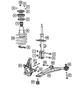 68138246AC - Front Suspension: Front Suspension Strut for Dodge: Grand Caravan Image