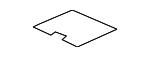 77299TM8003ZA - Body: Console Mat for Honda Image