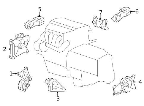 Engine & Trans Mounting for 2014 Honda CR-V #0