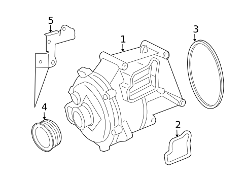 Alternator for 2007 Mercedes-Benz SL65 AMG #0