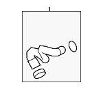 97010642101 - Cooling System: Heater Hose for Porsche: Panamera Image