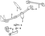 2C6Z5560DA - Suspension: Leaf Spring for Lincoln: Blackwood Image