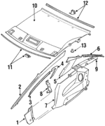 MB791307 - Body: Kick Panel for Mitsubishi Image