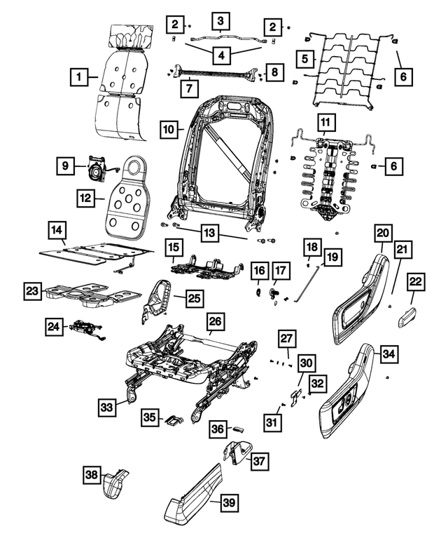5ZF15LC5AD - Interior Trim: Seat Track Cover for Mopar Image