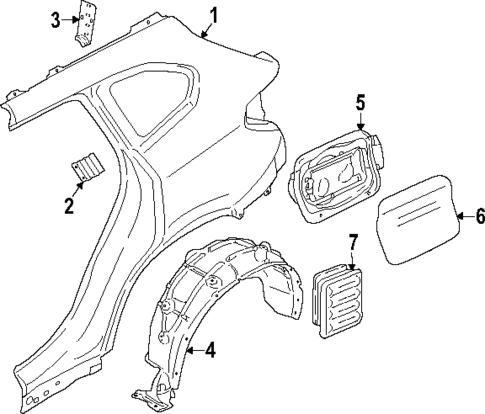 Quarter Panel & Components for 2024 BMW X1 #0