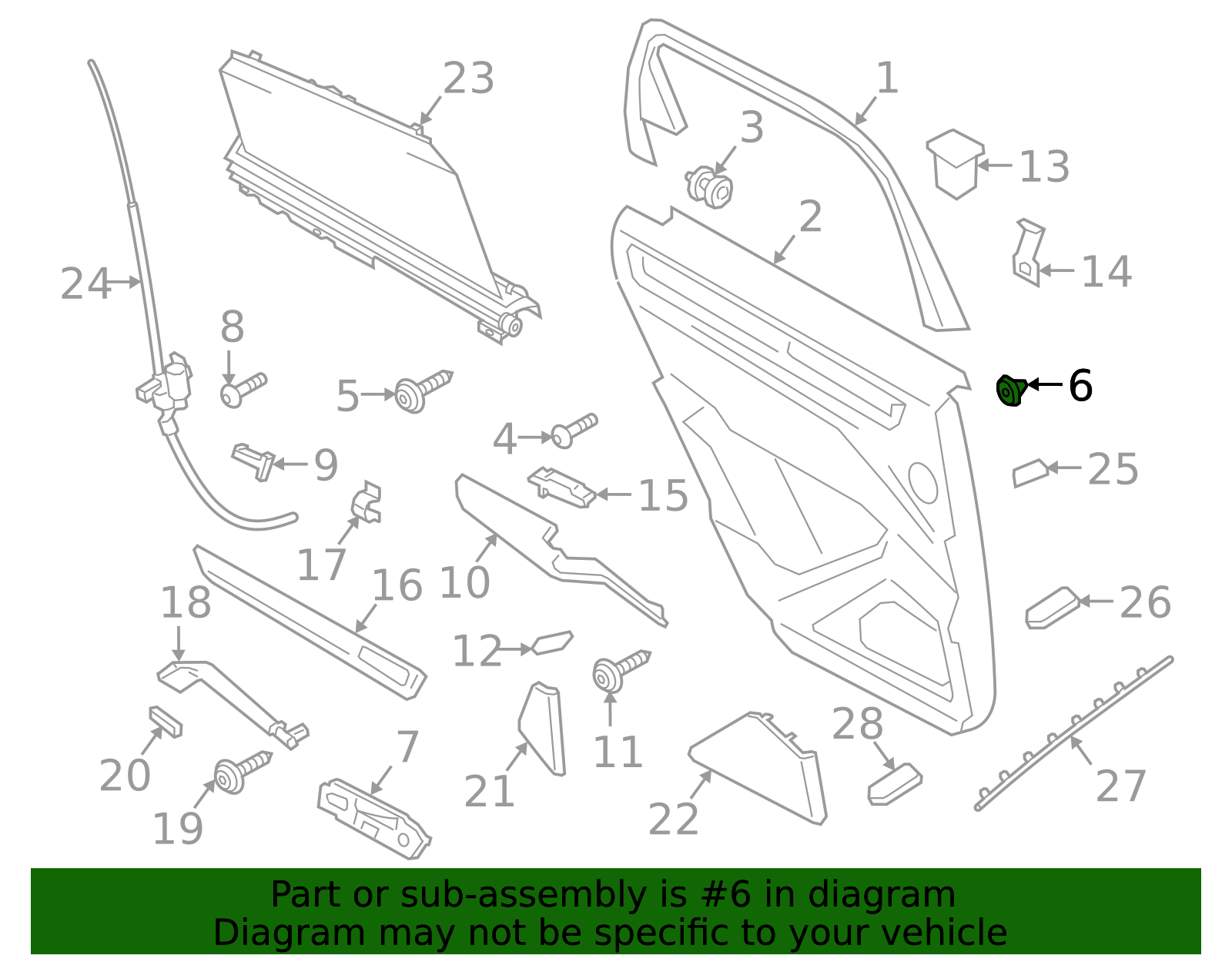 Door Trim Panel Retainer Nut - Porsche (N-106-213-01)