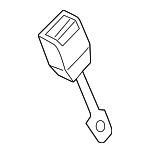 8K0857755G01C - Electrical: Buckle End for Audi: A4, A4 Quattro, A5, A5 Quattro, A7 Quattro, allroad, RS5, S4, S5, S7 Image