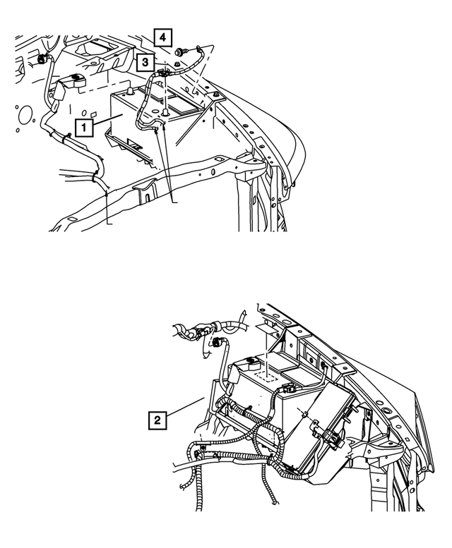 4801489AE - Electrical: Battery Positive Wiring for Mopar Image image