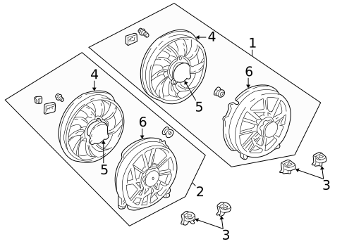 Cooling Fan for 2001 Mercury Sable #0