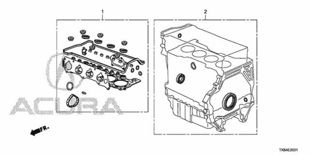 Gasket Kit (2.4L) (1) for 2014 Acura ILX #0