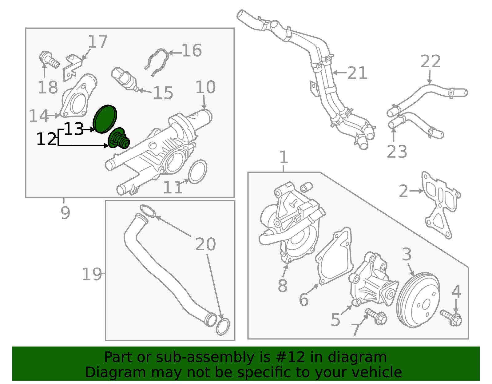 Engine Coolant Thermostat For Hyundai Kia Optima Sportage
