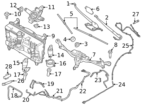 Wiper & Washer Components for 2024 BMW 750e xDrive #2