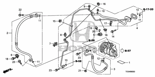 A/C Hoses - Pipes (L4) for 2010 Honda Accord #0