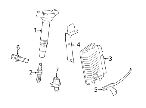 Ignition System for 2017 Toyota RAV4 #0