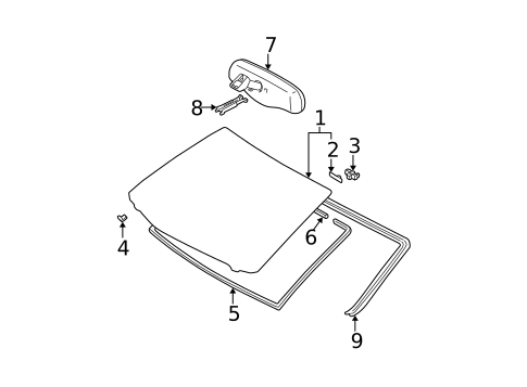 Reveal Moldings for 2003 Lexus ES300 #0
