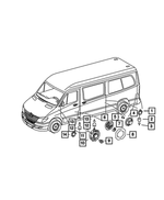 68010541AA - Instrument Panel and Radios and Consoles: Rear Speaker for Dodge: Sprinter 2500, Sprinter 3500 Image