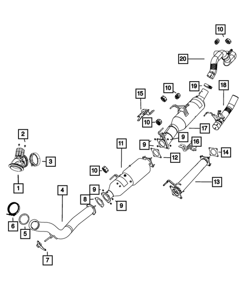Exhaust System for 2020 Ram 3500 #0