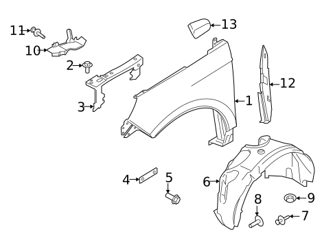 Fender & Components for 2021 Ford Edge #0