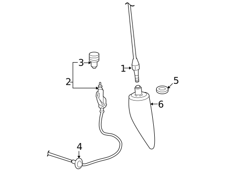 Antenna & Radio for 2013 Ram 1500 #2