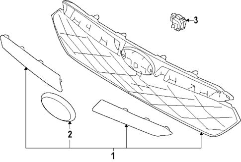 Grille & Components for 2025 Subaru Impreza #0