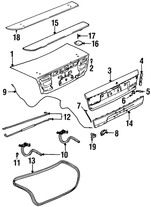 Trunk for 1999 Saturn SL1 #0