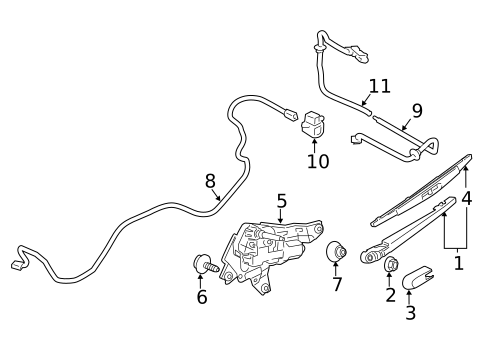 Wiper & Washer Components for 2020 INFINITI QX80 #1
