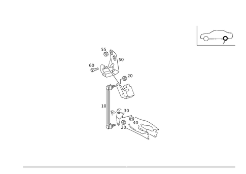 Regulation of Dynamic Headlamp Range Control, Rear for 2006 Mercedes-Benz CL500 #0