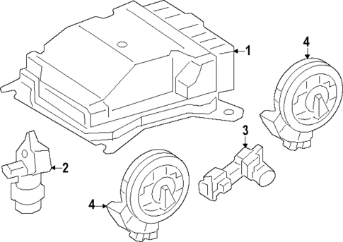 Air Bag Components for 2025 Mercedes-Benz EQB 350 #1