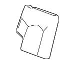 20800313 - : Ebony Rear Passenger Side Seat Back Cover for Cadillac: CTS Image