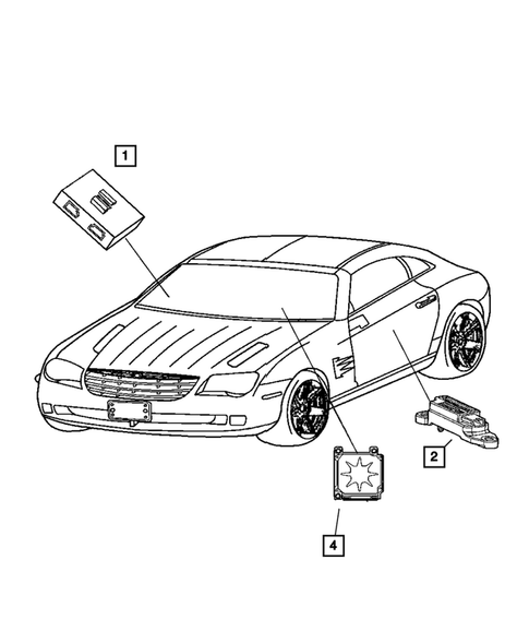 Air Bag System for 2006 Chrysler Crossfire #1