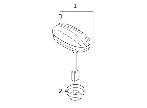 Antenna & Radio for 2012 Mazda CX-9 #1