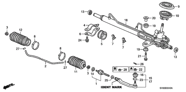 P.S. Gear Box for 1997 Acura CL #0