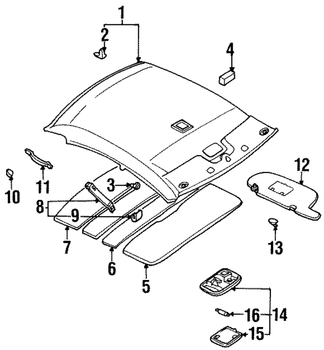 73982D9000 - : Headliner Spacer for Nissan Image