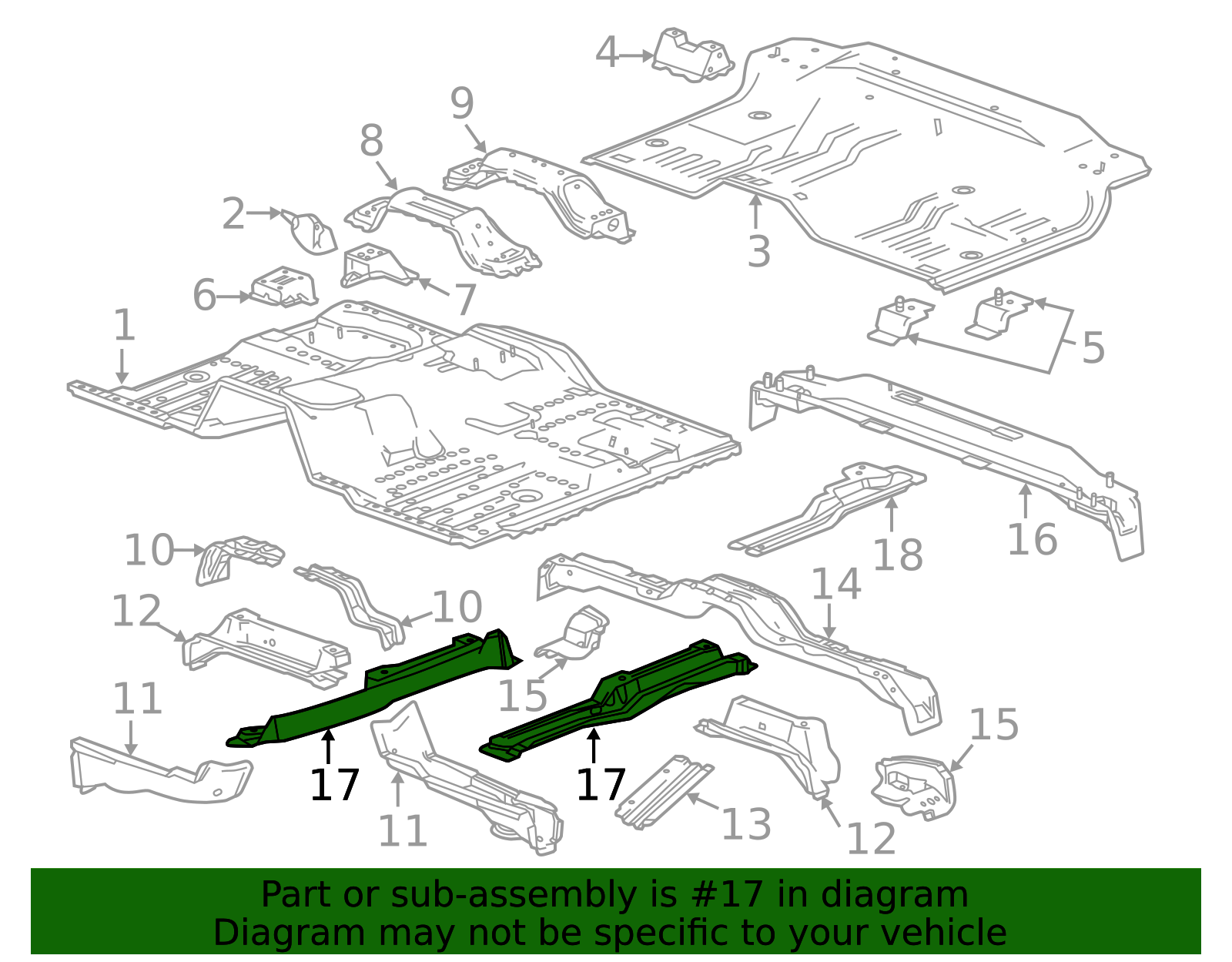 Floor Pan Reinforcement - Chassis Support Bracket | AutoNation Parts