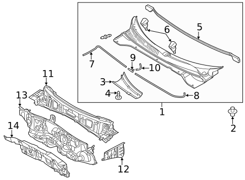 Cowl for 2015 Kia Soul EV #0