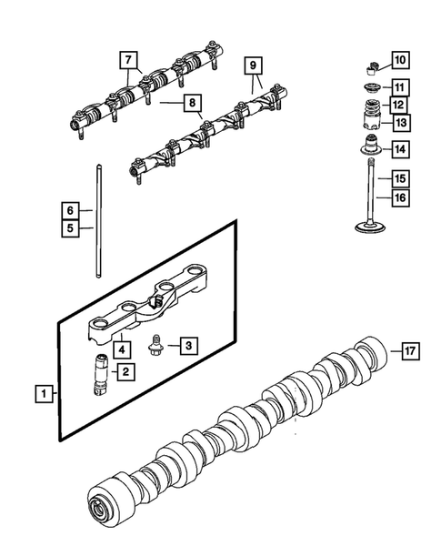 Camshaft and Valve for 2009 Jeep Grand Cherokee #0