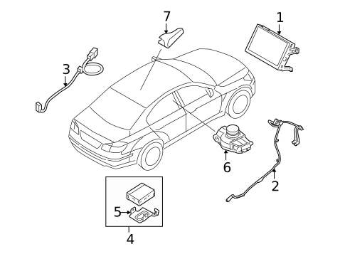 Navigation System Components for 2013 Hyundai Equus #0