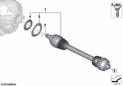 Output Shaft for 2016 BMW M6 #0
