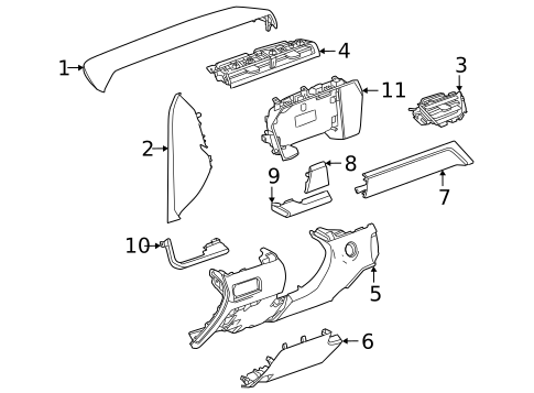 Instrument Panel Components for 2025 GMC Terrain #0
