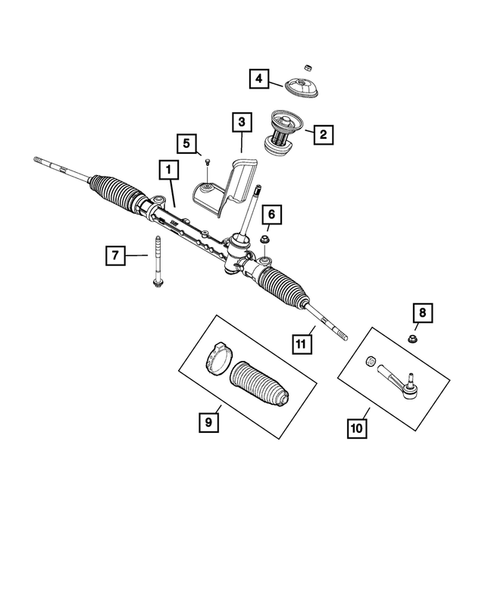 Steering Gear for 2020 Fiat 500X #0