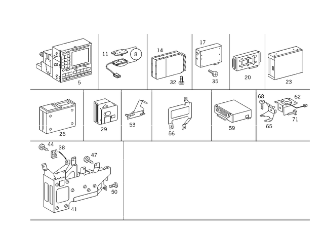 2028280111 - Electrical System: Plate for Mercedes-Benz Image image