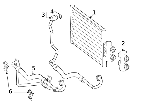Trans Oil Cooler for 2010 Mercedes-Benz CLS 63 AMG&reg; #0