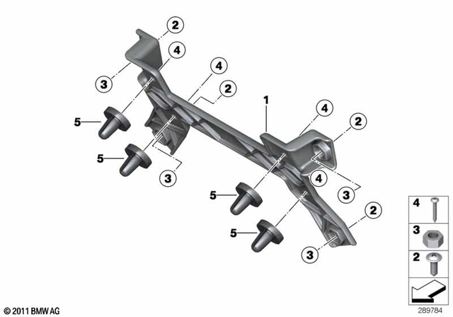 63147727679 - Frame and Mounting Parts: Licence Plate Adaptor -  for BMW-Motorrad Image