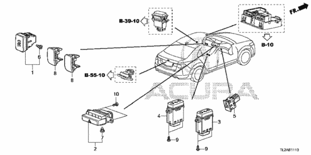 Switch for 2014 Acura TSX #0