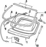 85210SD2A03ZZ - Body: Gate Assembly for Acura: Integra Image
