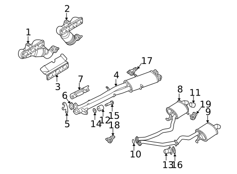 Exhaust Components for 2006 BMW X5 #0