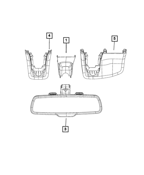 Glass and Interior Rearview Mirror for 2022 Chrysler 300 #1