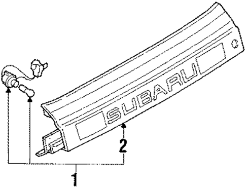 Backup Lamps for 1991 Subaru XT #0